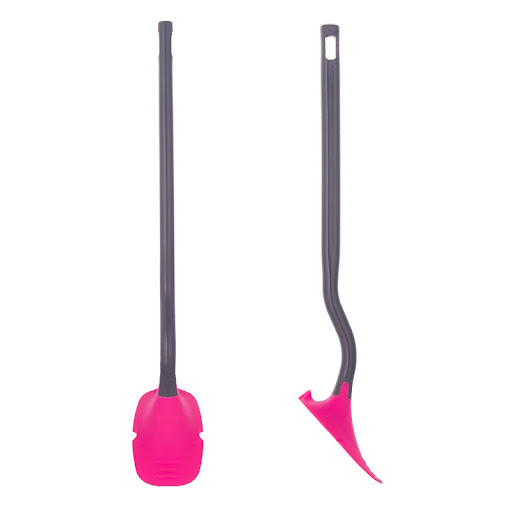Title 4, Silicone toilet brush for deep cleaning. Flexib...