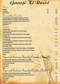 Guruji Ki Rasoi menu 3
