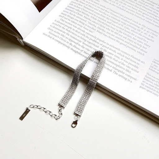 Title 6, S925 zilveren vierlaags zirkoonarmband