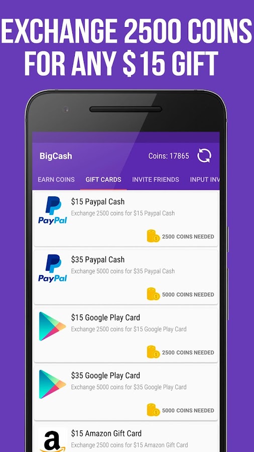 Make Money Paypal Cash & Gift Cards Android Apps on