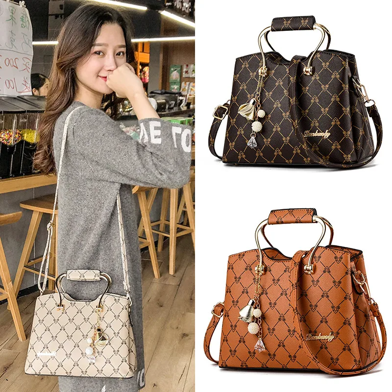 Dames stijlvolle messenger bag met grote capaciteit