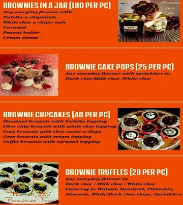 Yo Brownies menu 