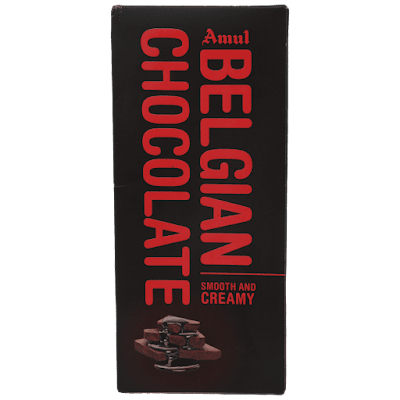 Amul Belgian Milk Chocolate, Velvety & Smooth - 125 gm