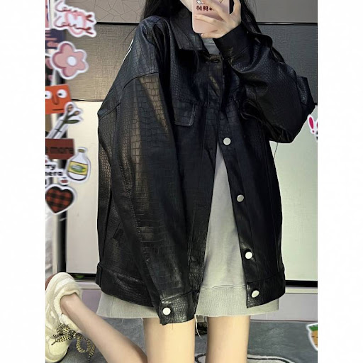 Title 5, Womens Embroidered Pattern Leather Jacket offe...