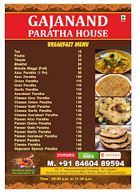 Gajanand Parotha House menu 1