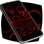 Neon Red Keyboard  Icon