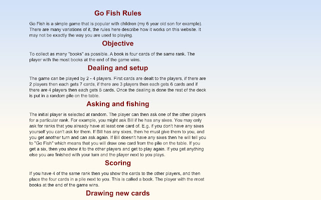 How to play Go Fish & Game Rules