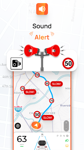 Screenshot Radar, HUD, Map, Speed Camera