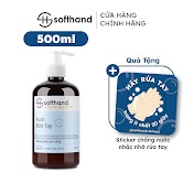 Nước Rửa Tay Softhand Hoa Sen Trắng 500Ml Xà Phòng Rửa Tay Tạo Bọt Sạch Khuẩn Dưỡng Ẩm