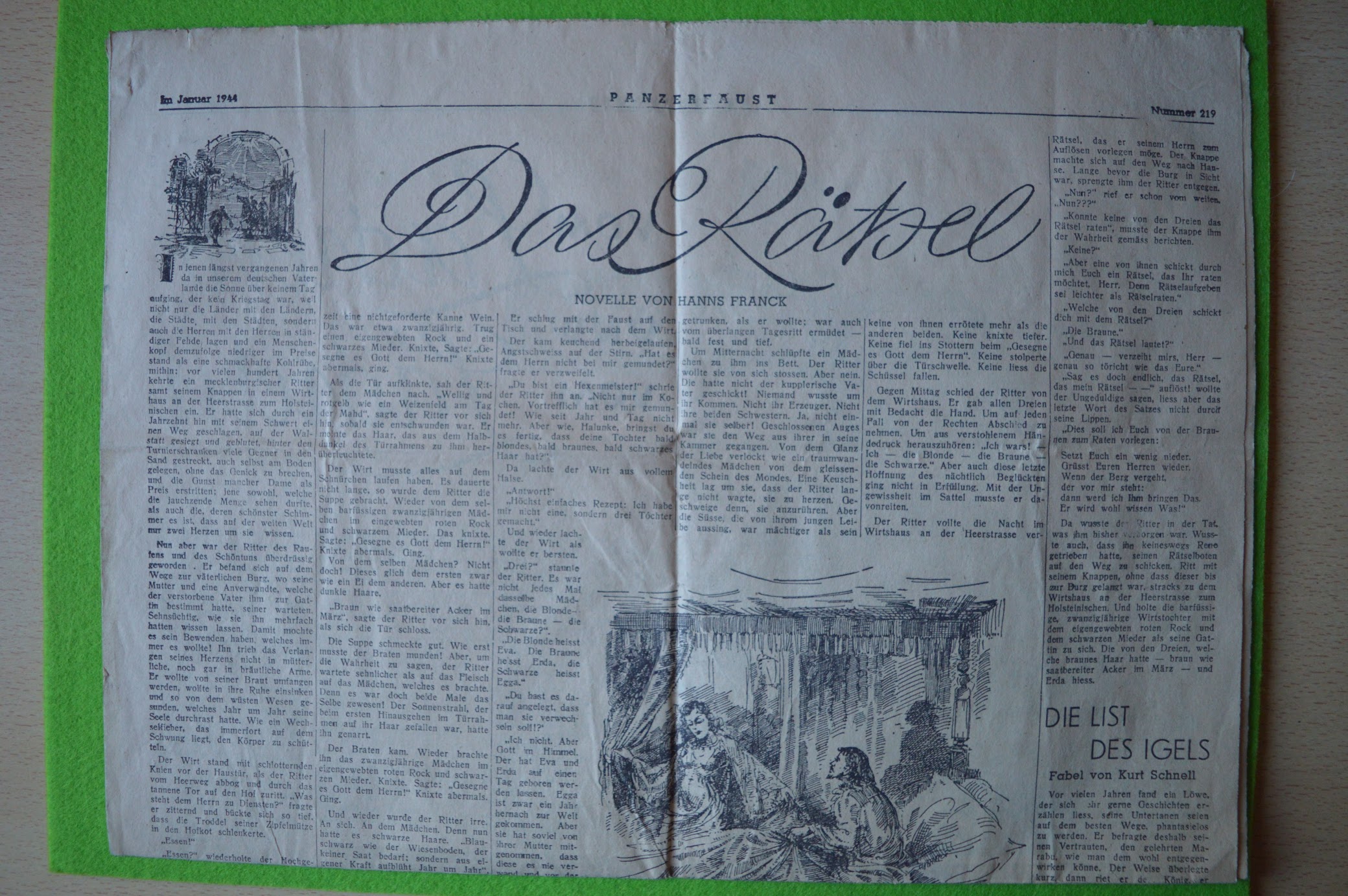 Soldatenzeitung an der Ostfront, Panzerfaust, Januar 1944