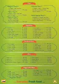 Sarah's Kitchen menu 1