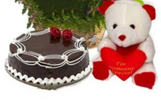 Chocolate Cake & 1 Teddy Bear 0.5