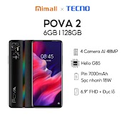 [Mã Elmall5 Giảm 5% Đơn 300K] Điện Thoại Tecno Gaming Pova 2 (6Gb+128Gb) | Hàng Chính Hãng | Bảo Hành 13 Tháng