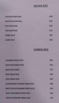 Greens Bar and Restaurant menu 1