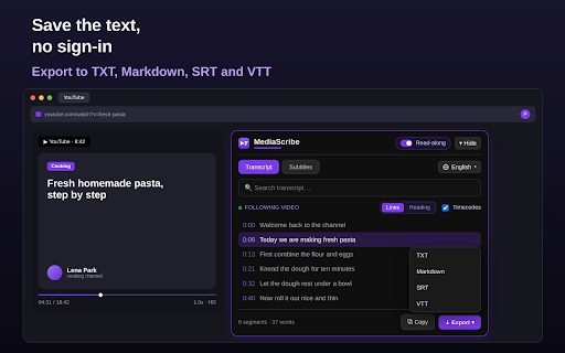YouTube Transcript — Get Transcript of YouTube Video to Text screenshot 5