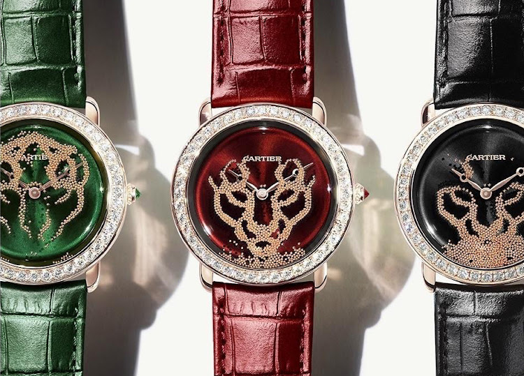 Cartier Révélation d’une Panthère in various colours.