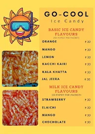 Go-Cool Ice Candy menu 1