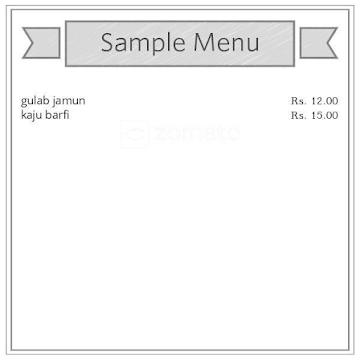 Patel Sweets & Bhojnalay menu 