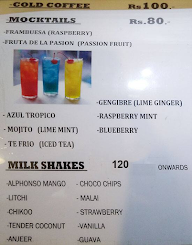 Thanco's Natural Ice Cream menu 1