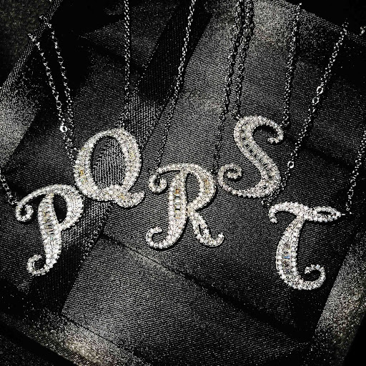Title 12, French English Letter Pendant Necklace 26 Lette...