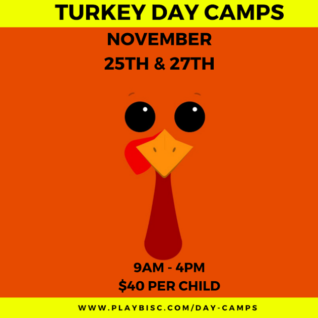 BucksMont Indoor Sports Center Turkey Day Camps Nov. 25 & 27