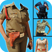 Women Police Photo Suit Editor Free  Icon