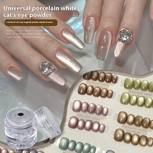 Title 6, Universal Nail Shimmering Powder Porcelain Whit...