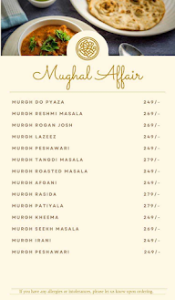 Mughal Affair menu 4