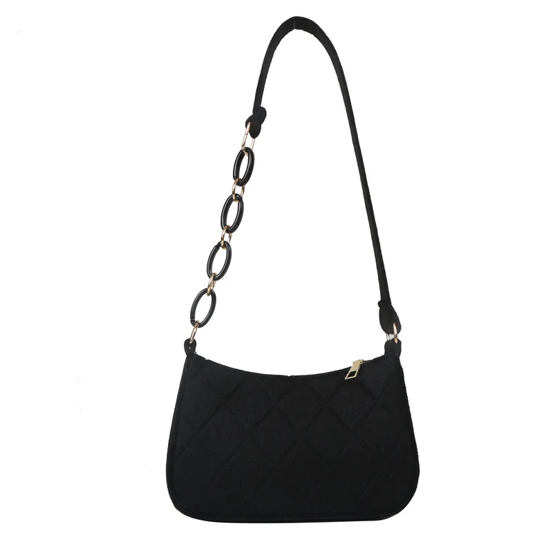 Title 3, Trendy eenvoudige schoudertas met ketting onder...