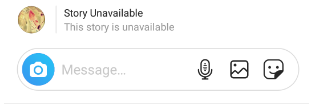 direct message says story unavailable