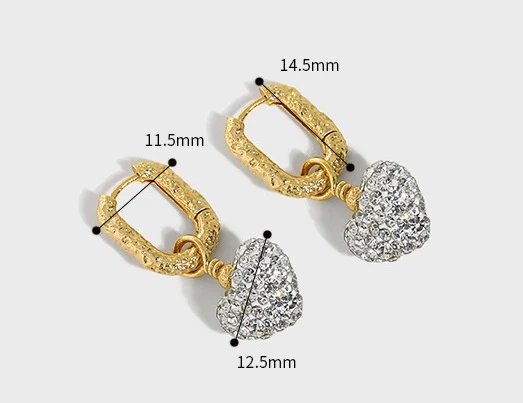 Title 3, Boucles doreilles femme en argent sterling S92...