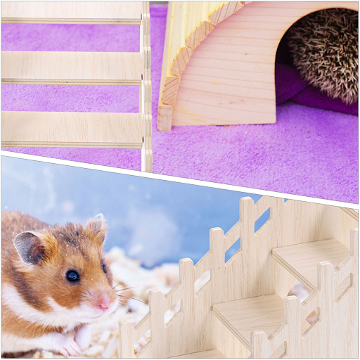 Furniture Guinea Pig Maze Chinchilla Ladder Toy Accessories Household Rat Cage Hamster Climbing Wooden Houses