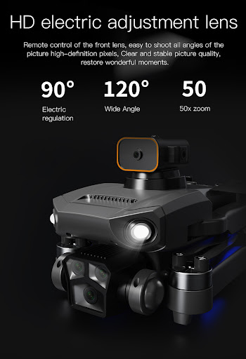 Title 16, P8 Pro HD Aerial Photography Drone with Five Le...