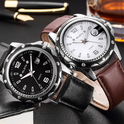 Title 2, Waterproof Mens Calendar Business Quartz Watch...