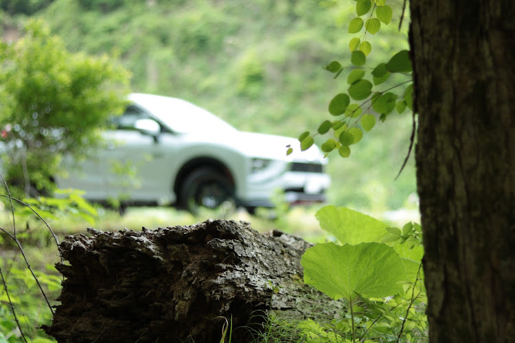 エクリプスクロスの田んぼリフレクション・小川リフレクション・エクリプスクロスPHEV・山の中に関するカスタム事例の投稿画像6枚目