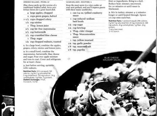 This is the page from Healthy Cooking, I have been married since then  so if you can see the name it is different now. 