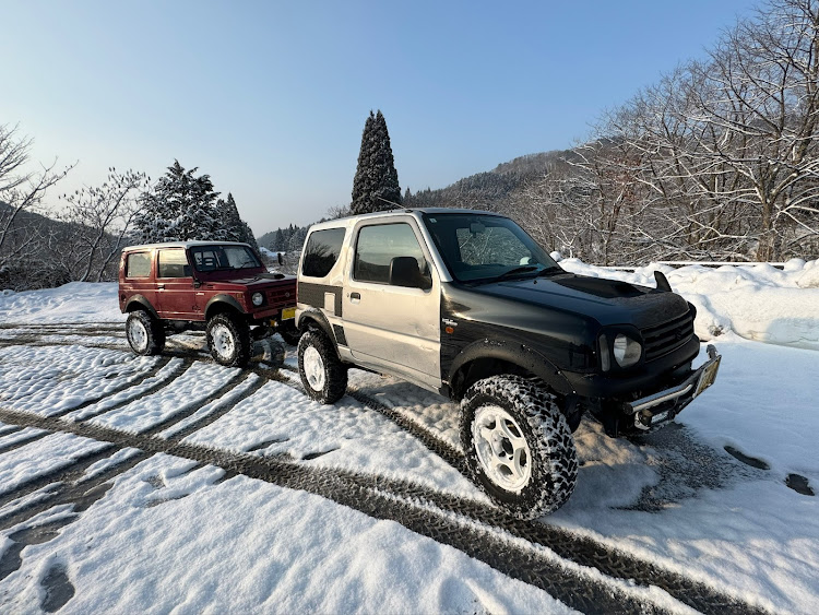 ジムニーのJB23W・横転はクロカンの華・横転修理・スノーアタックに関するカスタム事例の投稿画像6枚目