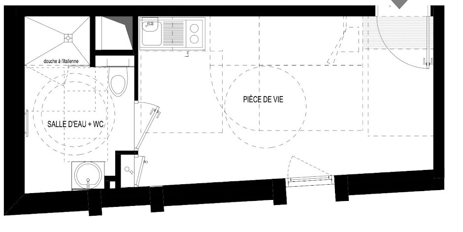 Vente appartement 1 pièce 21 m² à Rennes (35000), 155 000 €