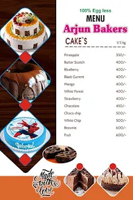 Arjun Bakery menu 1