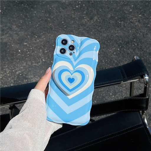 Title 5, Creative Blue Multiple Love Phone Case for Styl...