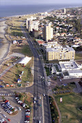 An aerial view of the Port Elizabeth city and the beachfront.