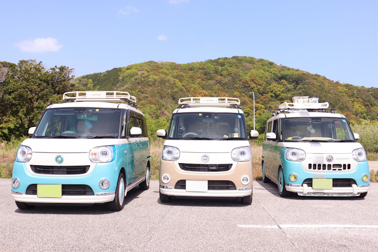 ムーヴキャンバスの初めましてコラボ・他車種コラボ・ツーリングオフ会・高知組・他車種オフに関するカスタム事例の投稿画像2枚目