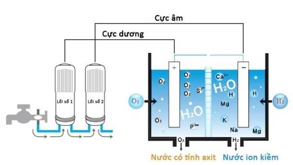 Cấu tạo và nguyên lý hoạt động máy lọc nước ion kiềm