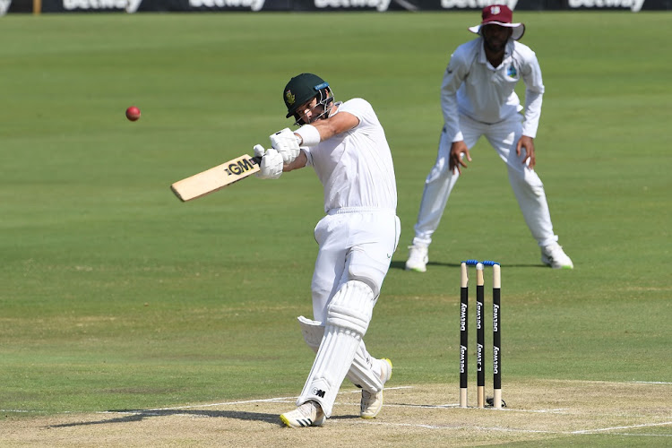 Aiden Markram bats for the Proteas on day one of the first Test against West Indies at SuperSport Park in Centurion on February 28 2023.