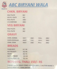 Abc Biryani Wala menu 2