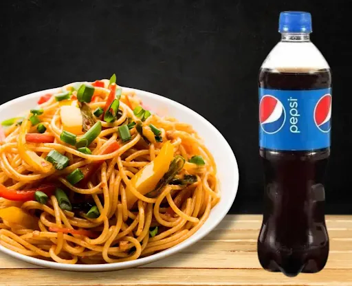 Hakka Noodles With Pepsi Soft Beverage Combo Box