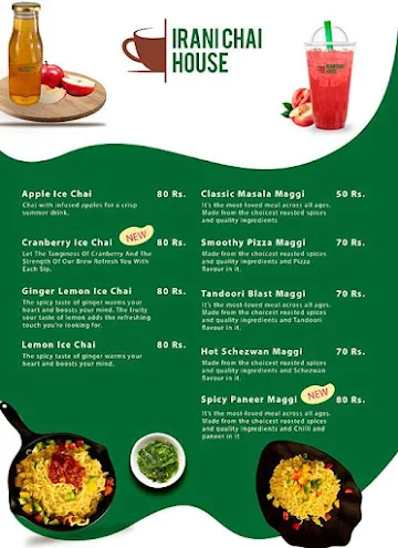 Irani Chai House menu 