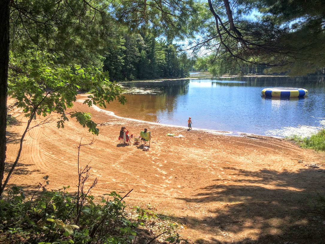 It wasn't real warm each day, but the beach was located in a protected area and the water temp was warm.