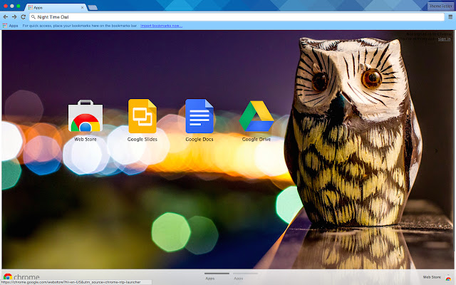 Night Time Owl chrome extension