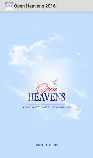 Open Heavens 2016